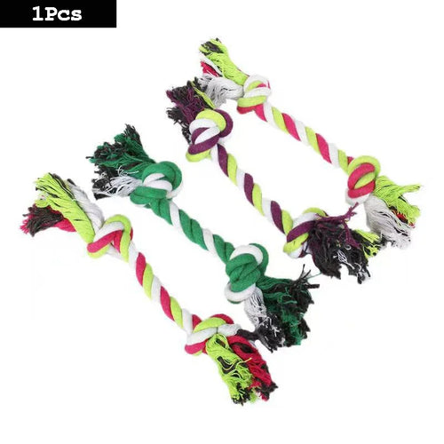 1Pc Dog Toy Carrot Knot Rope Ball Cotton Rope Dumbbell Puppy Cleaning Teeth Chew Toy Durable Braided Bite Resistant Pet Supplies